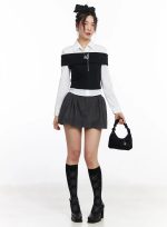 Classic Pintuck Mini Skort CJ522
