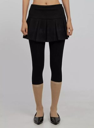 Pleated Mini Skirt IJ509