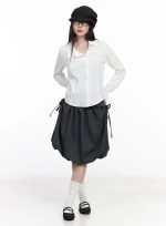 Pleated Midi Skirt CF523
