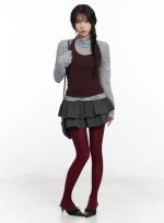 Chic Ruffled Layered Mini Skirt CJ526