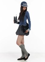 Pleated Balloon Mini Skirt CM513