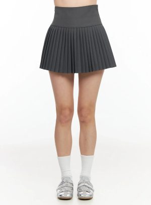 High-Waisted Pleated Tennis Skirt IM524