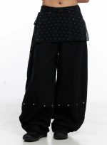 Asymmetric Polka Dot Mesh Wrap Mini Skirt CS524