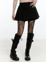 Corduroy Pleated A-Line Skirt CN525