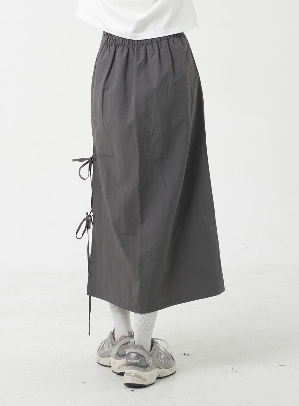 Side Slit Nylon Maxi Skirt BY312 - Image 6